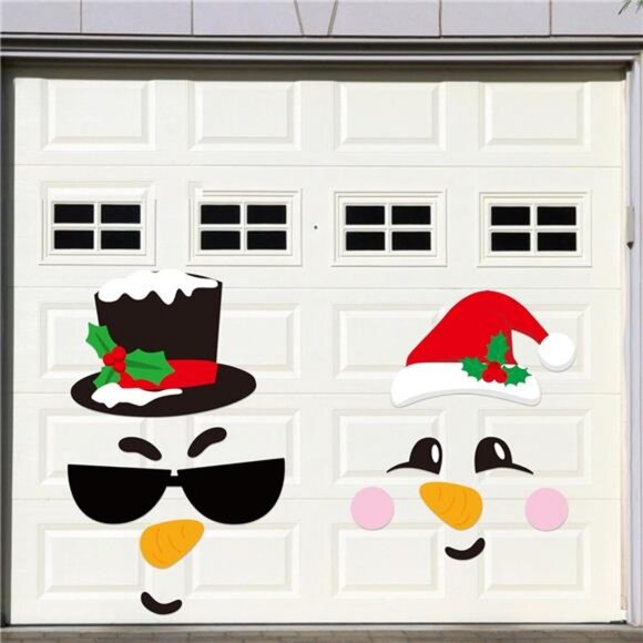 13PCS Christmas Garage Door Decor Snowman Garage Door Magnets Winter Magnets - Picture 1 of 7